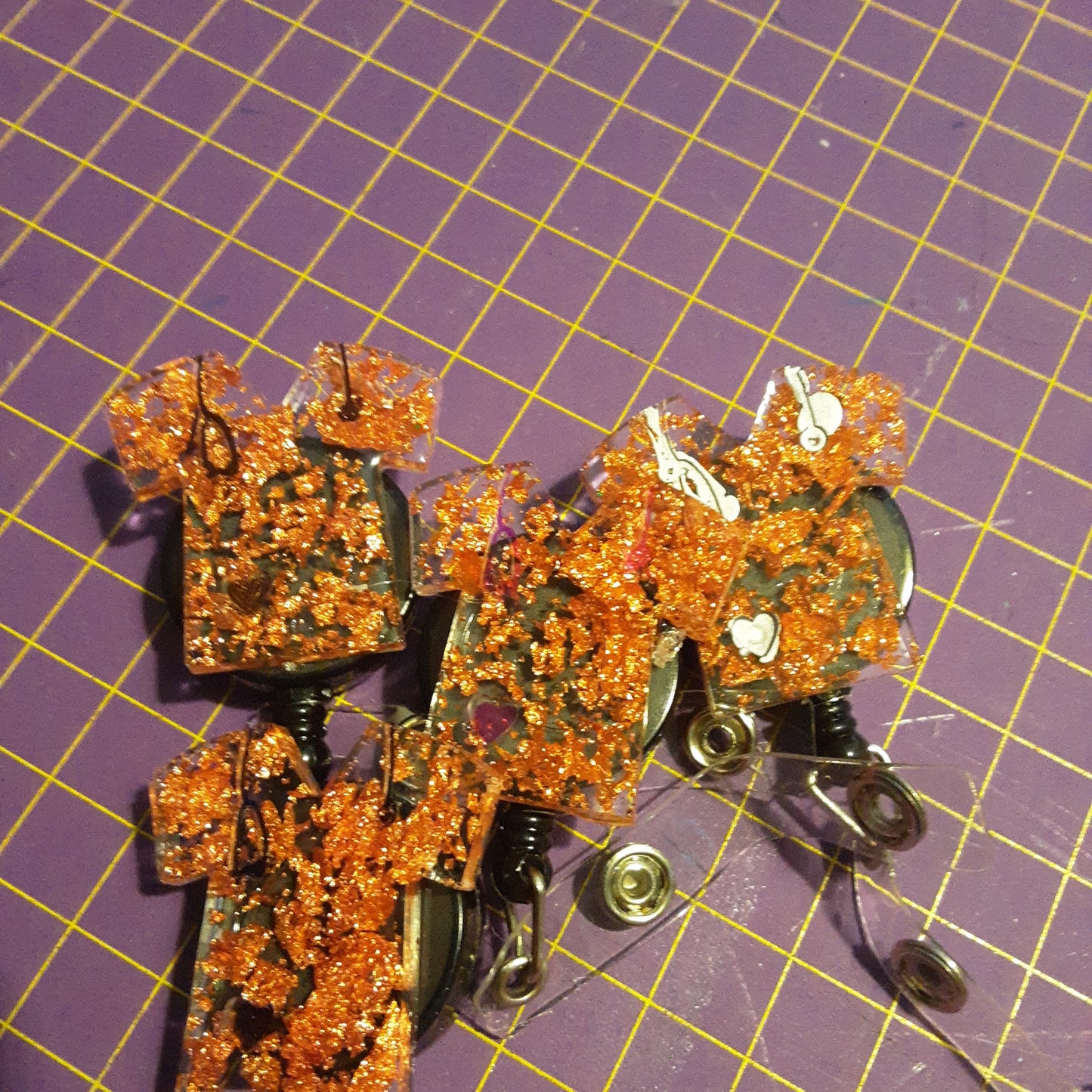 Copper Scrub Top Badge Reels