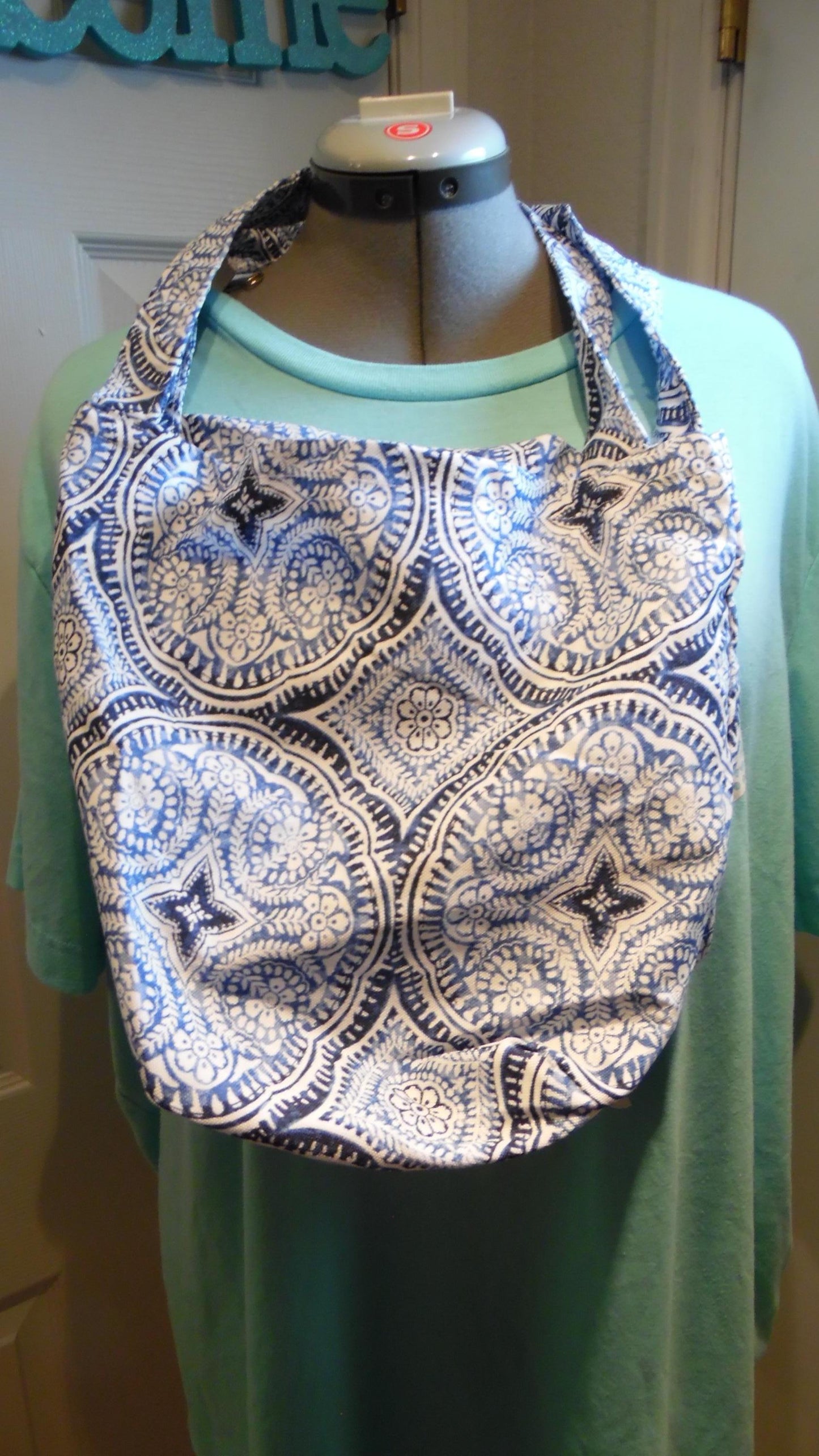 Blue Mandela Reusable Grocery Bag