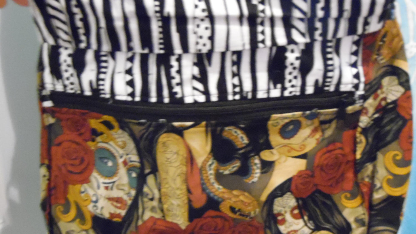Las Elegantes Sugar Skulls Purse