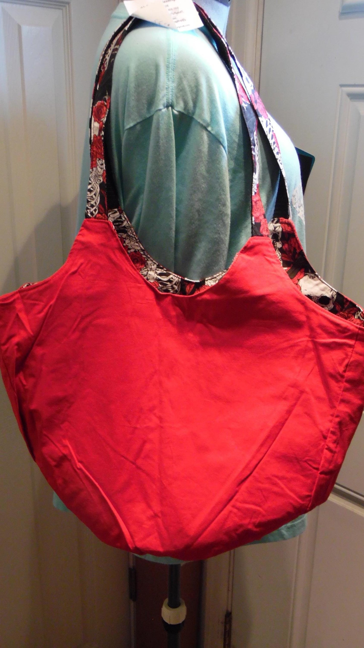Skeleton and Rose Tote Bag