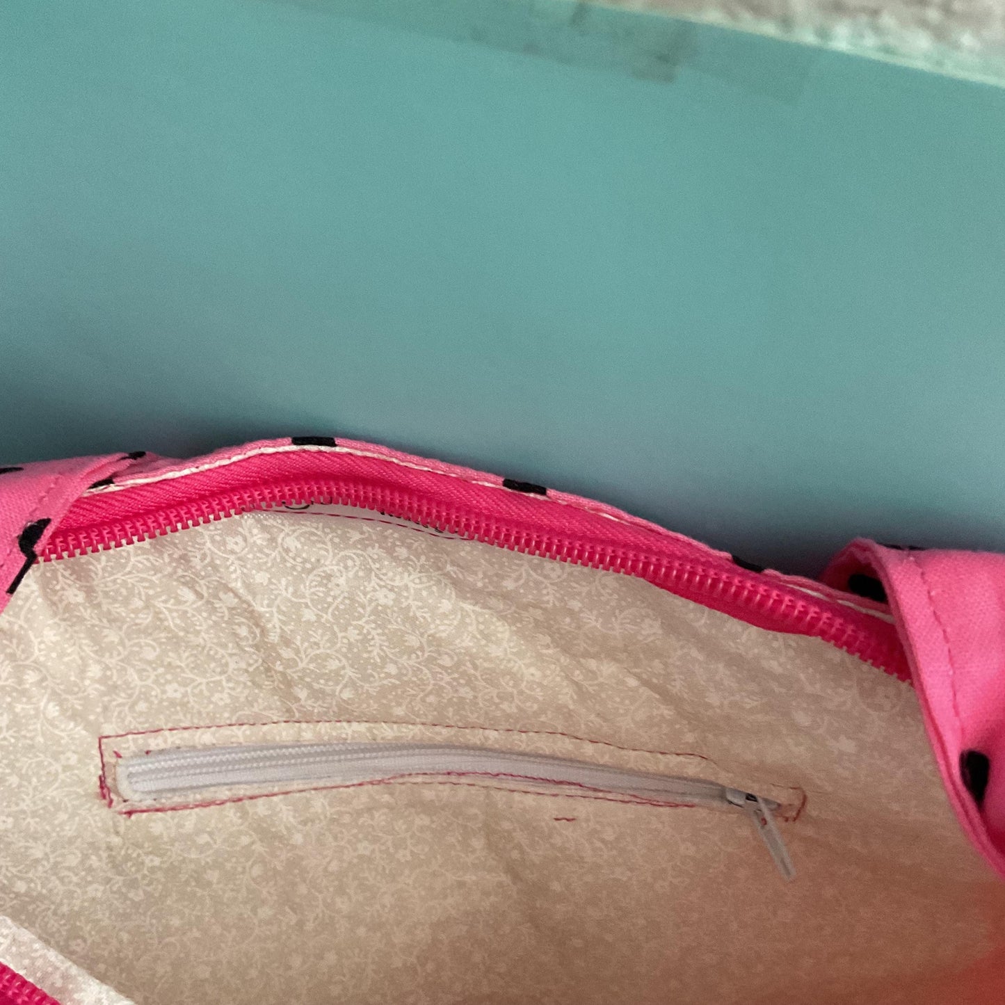 Pink Polka Dot Shoulder Bag/Purse