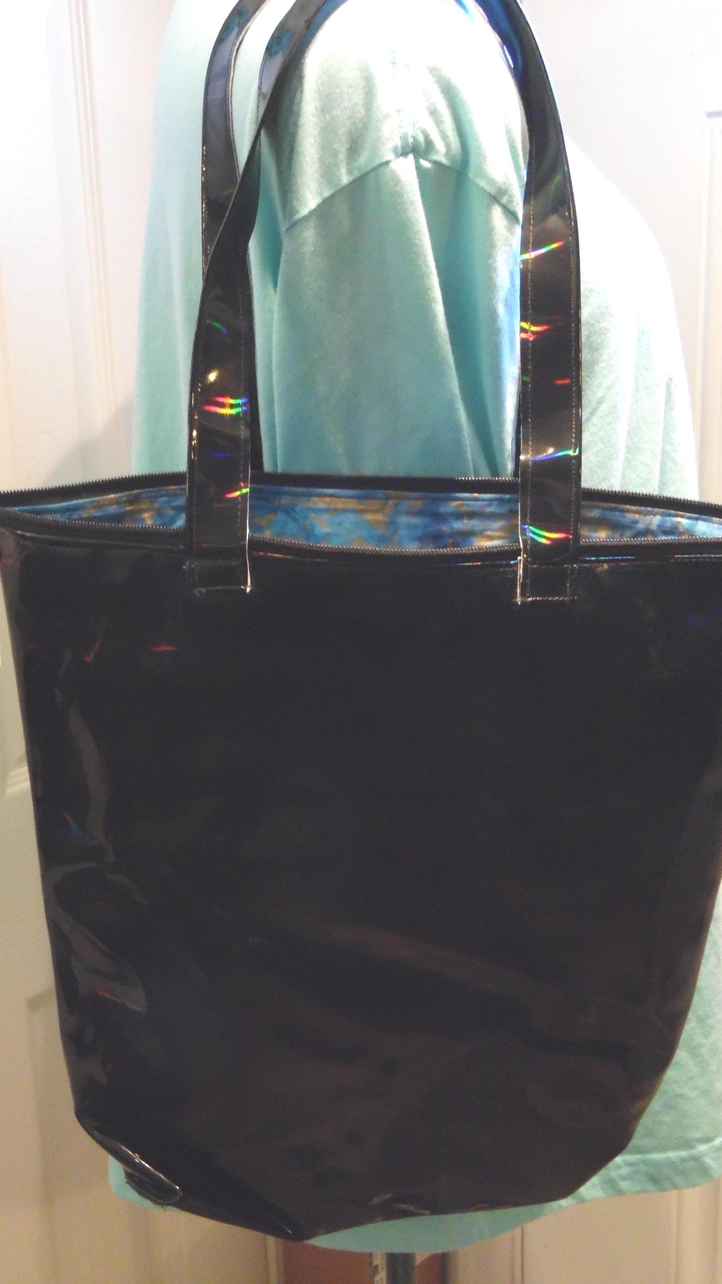 Holographic Computer Bag/Purse with Extra Zipper Bag