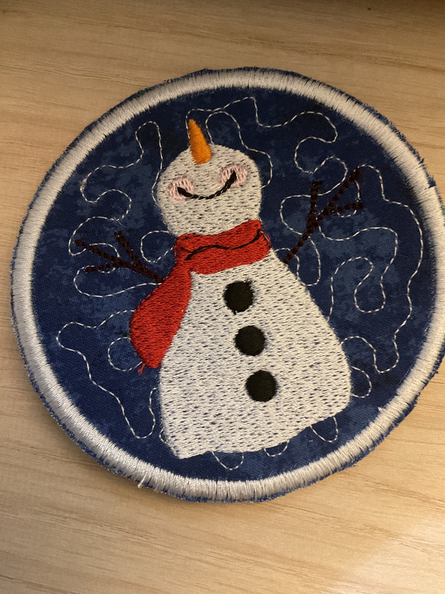 Cute Snowman Coasters (Blue)