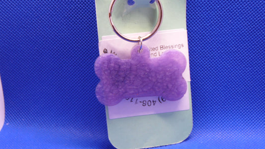 Resin Key Ring Small Bone