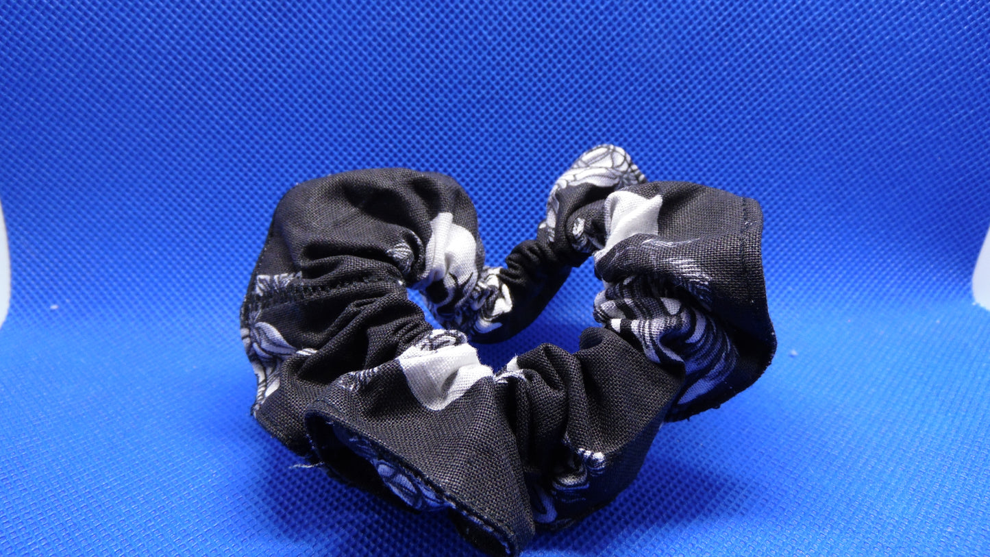 Hair Scrunchy Skull Wings