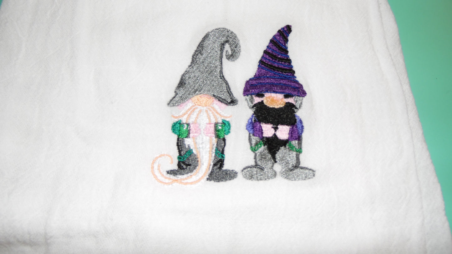 Two Gnome Tea Towel