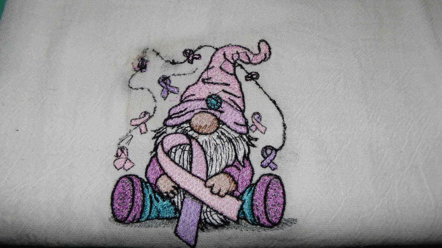 Ribbon Gnome Tea Towel