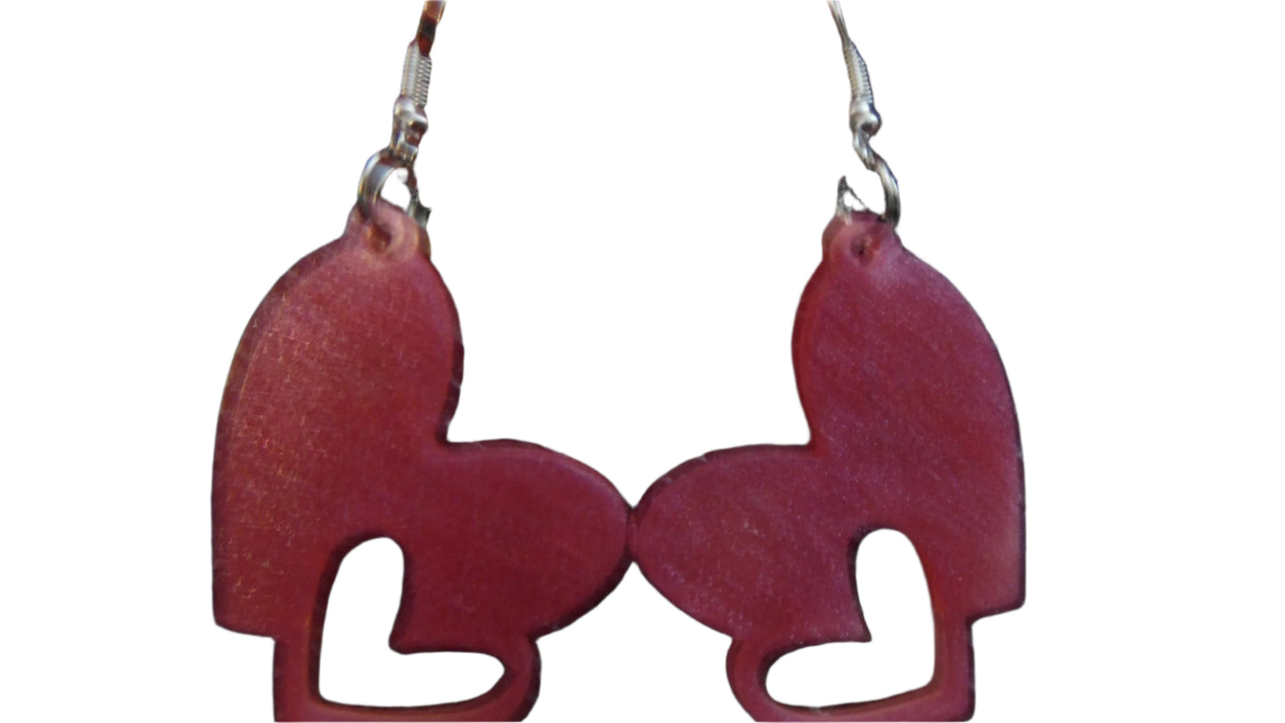 Two Hearts as One Earrings