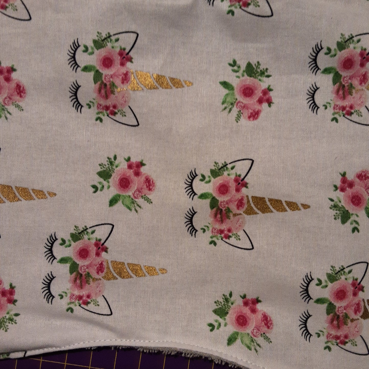 Burp Cloth with Unicorns