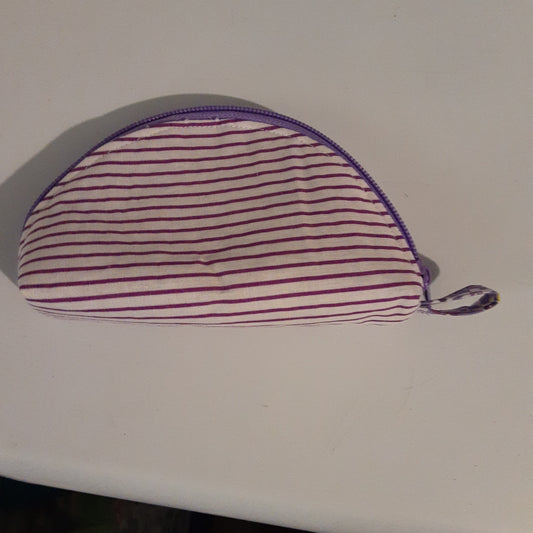 Mini Dumpling Bag Purple Strip