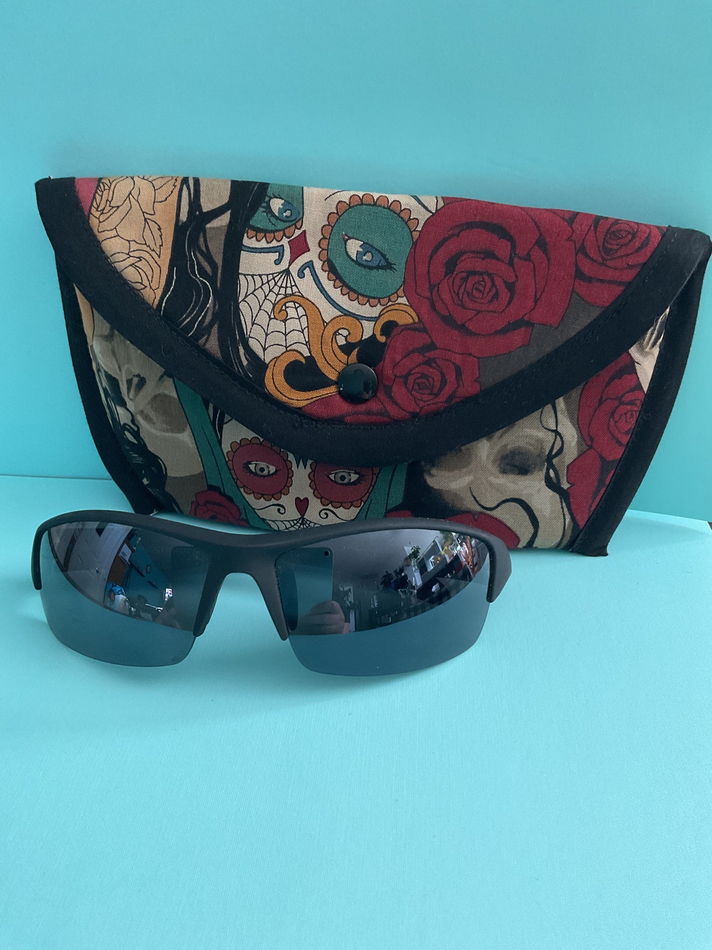 Eye Glass Case  Sugar Skull