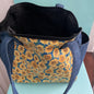 Jean Material and Sunflower Purse