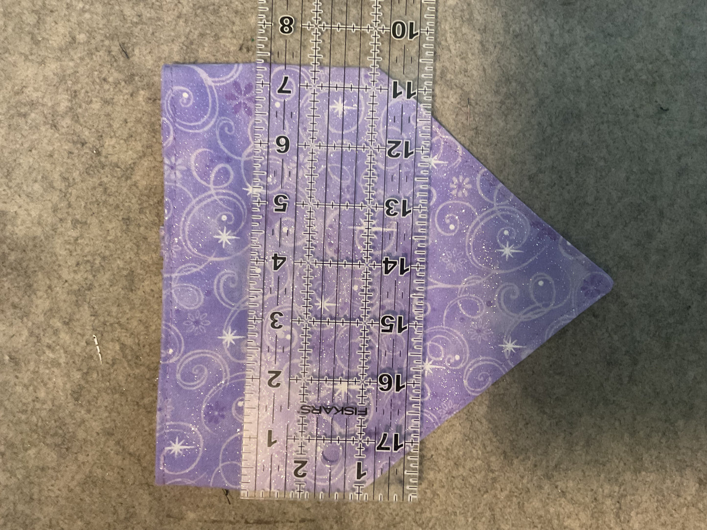 🐾 "No-Collar" Pet Scrunchy Bandanna Lavender Sparkle