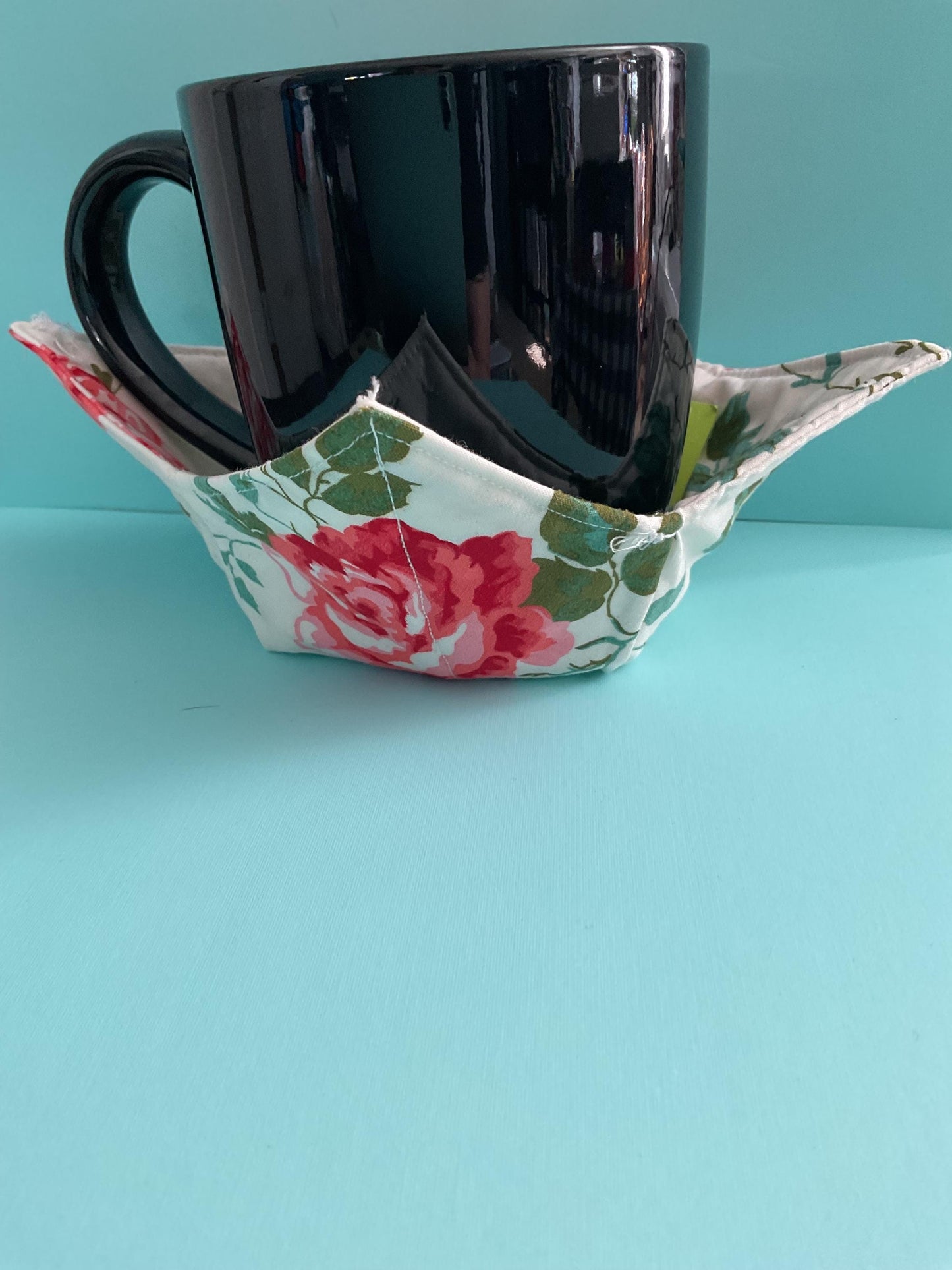 Reversible Quilted Microwave Bowl Cozy Pot Holder Holder (Small)