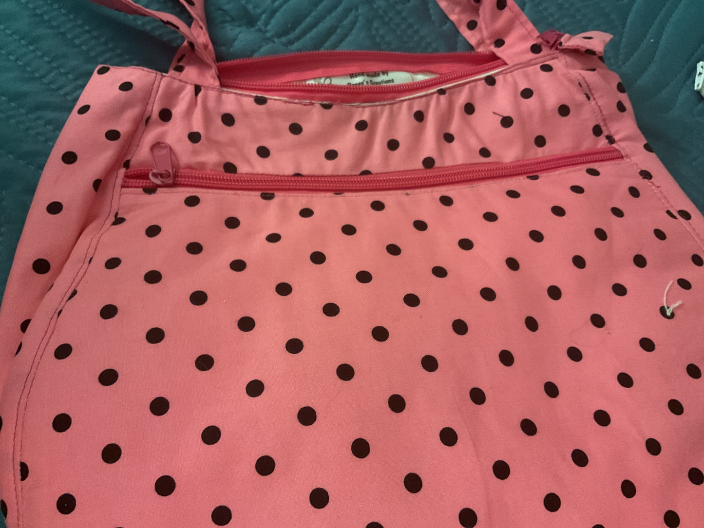 Purse in Pink Polka Dot