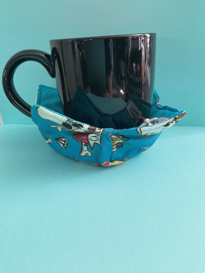Reversible Quilted Microwave Bowl Cozy Pot Holder Holder (Small)