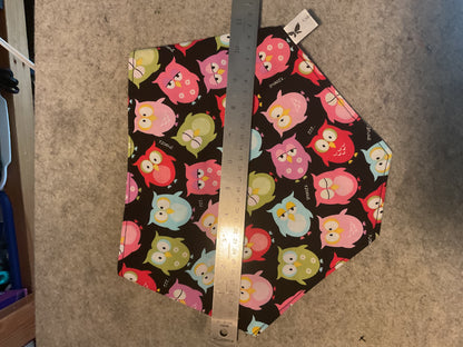 🐾 "No-Collar" Pet Scrunchy Bandanna Owls