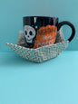 Reversible Quilted Microwave Bowl Cozy Pot Holder Holder (Small)