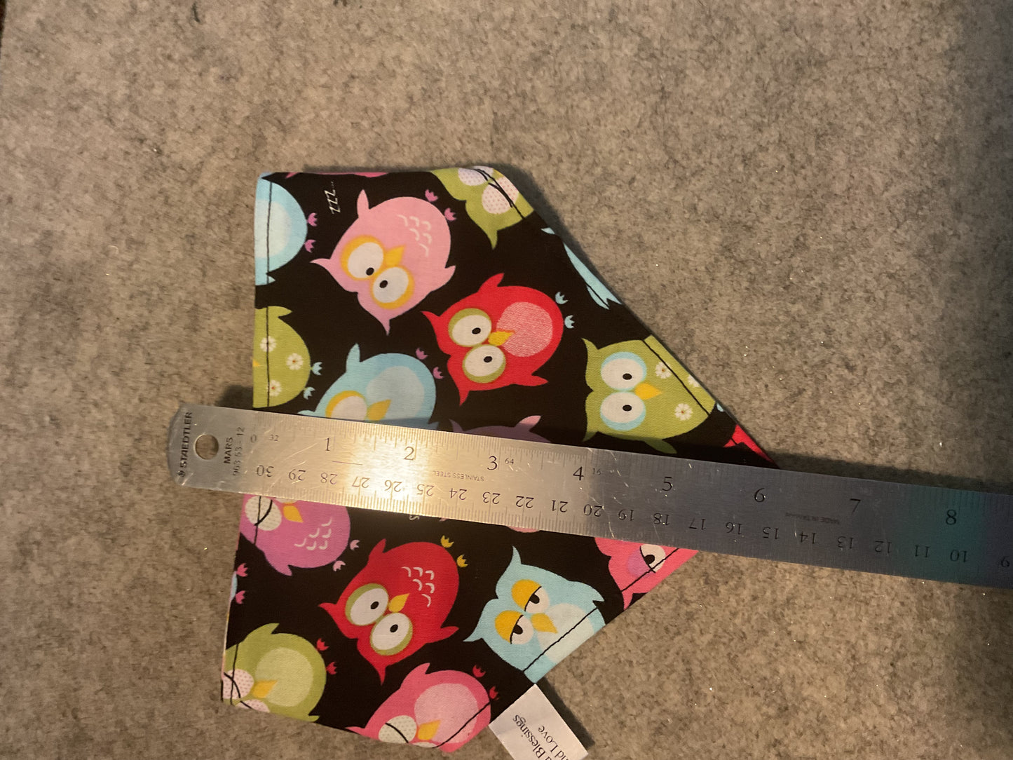 🐾 "No-Collar" Pet Scrunchy Bandanna Owls