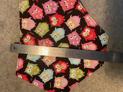 🐾 "No-Collar" Pet Scrunchy Bandanna Owls