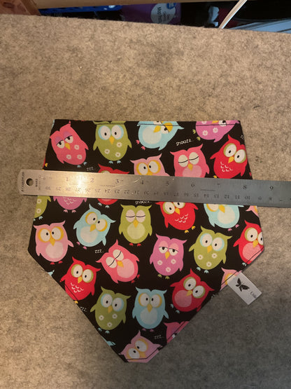 🐾 "No-Collar" Pet Scrunchy Bandanna Owls