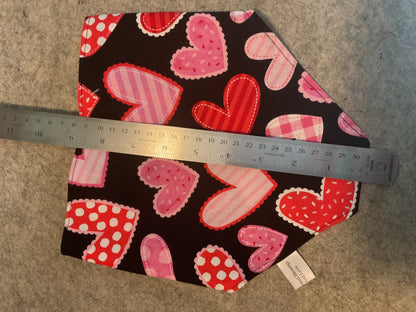 🐾 "No-Collar" Pet Scrunchy Bandanna Hearts