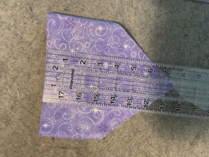 🐾 "No-Collar" Pet Scrunchy Bandanna Lavender Sparkle