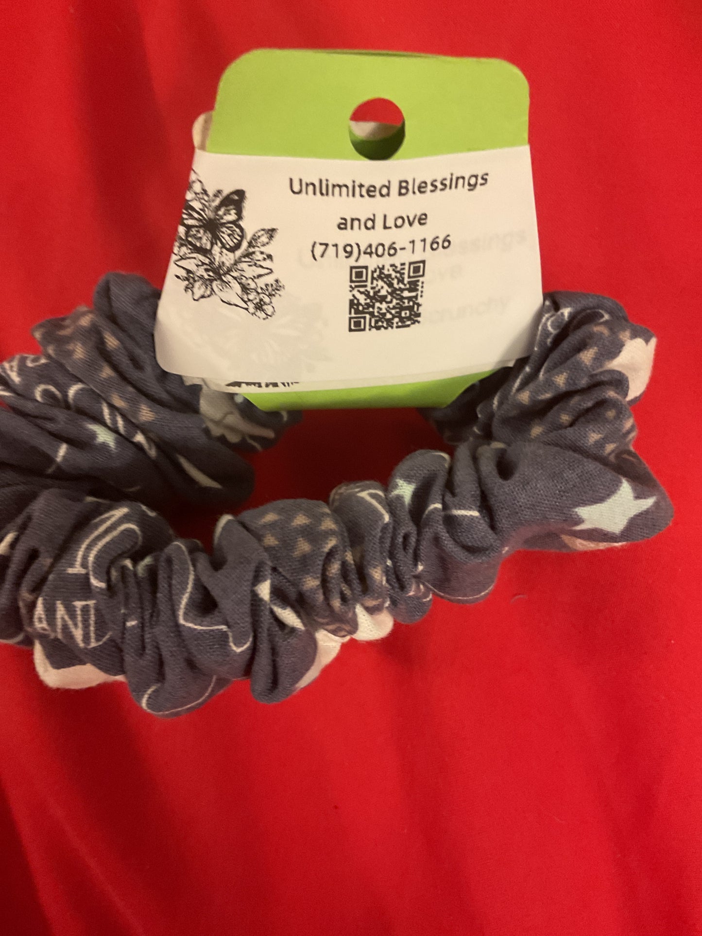 Hair Scrunchy Blue