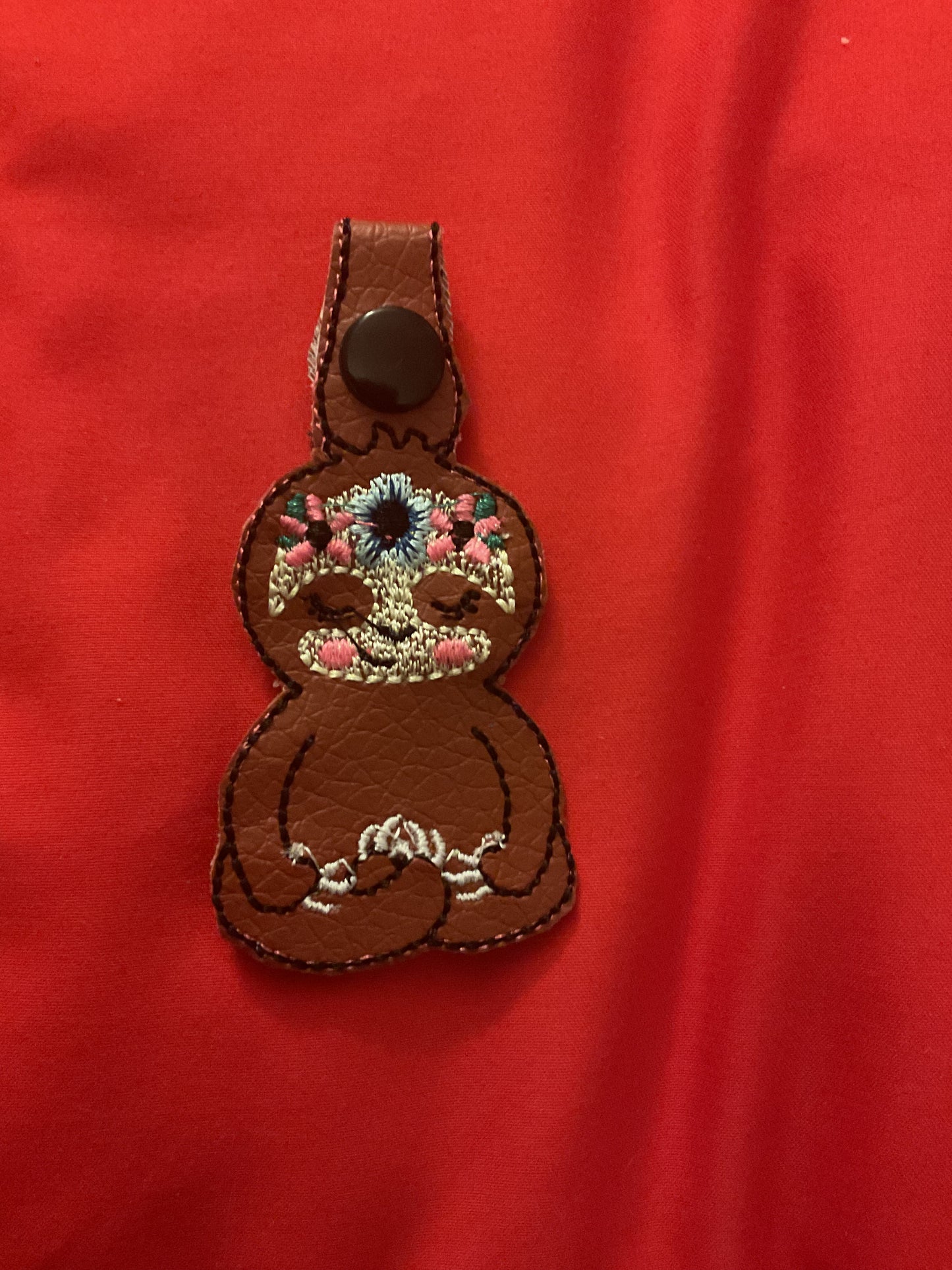 Snap Keyring Namaste Sloth