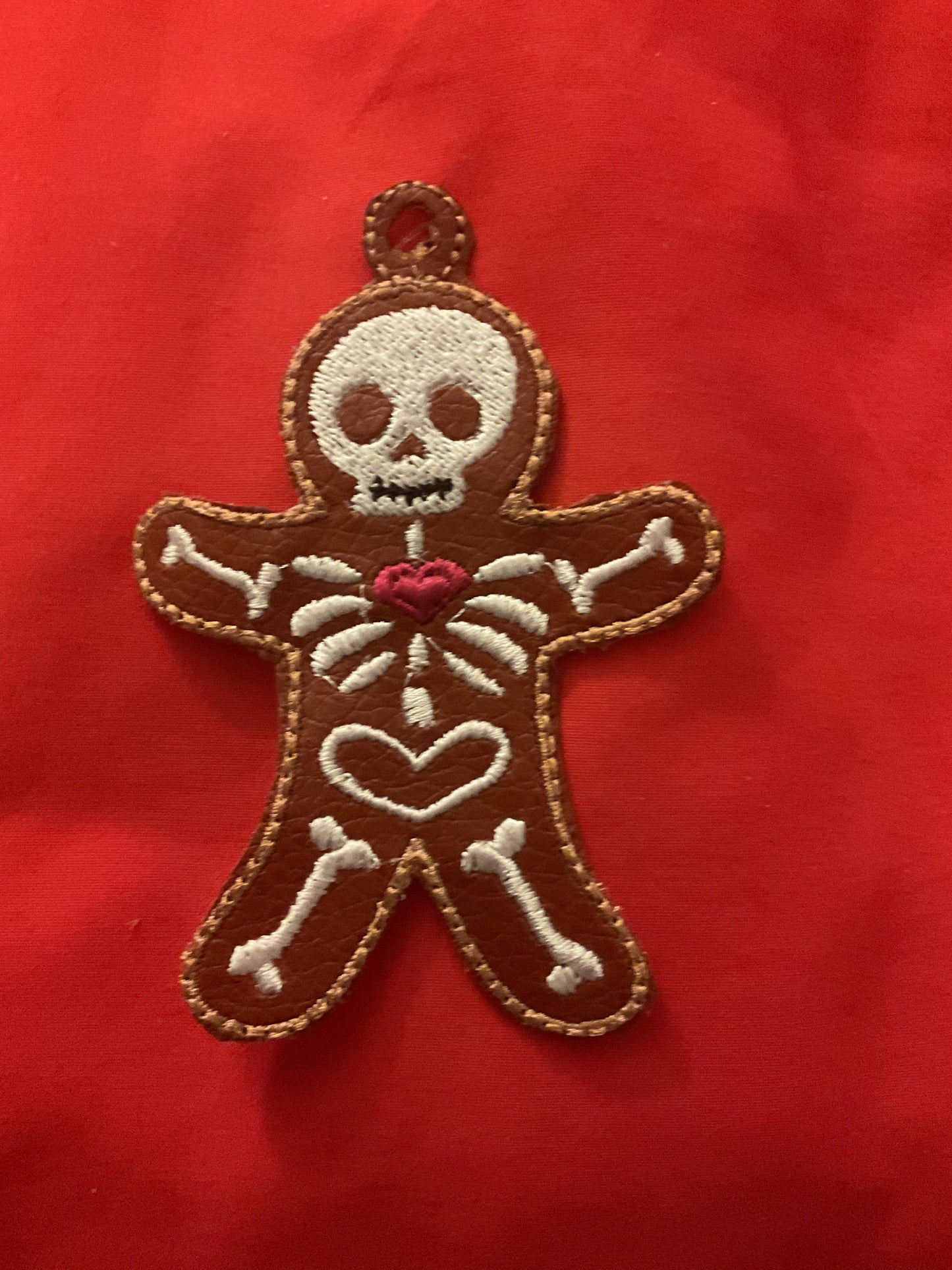 Gingerbread Skeleton Keyring