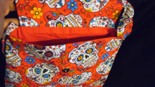 Purse Sugar Skull with Magnetic Closure