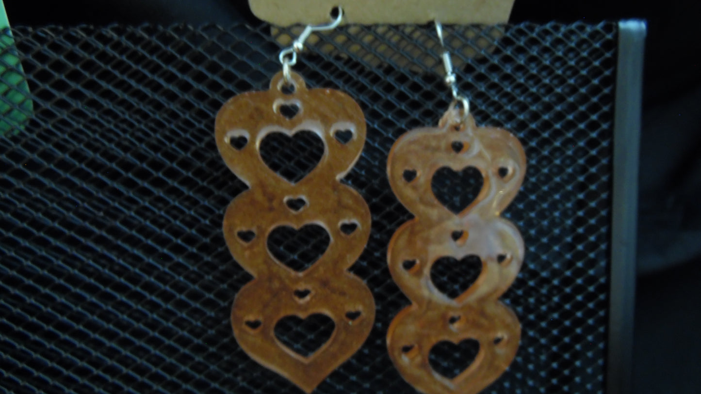 Long Dangle Valentine's Earrings