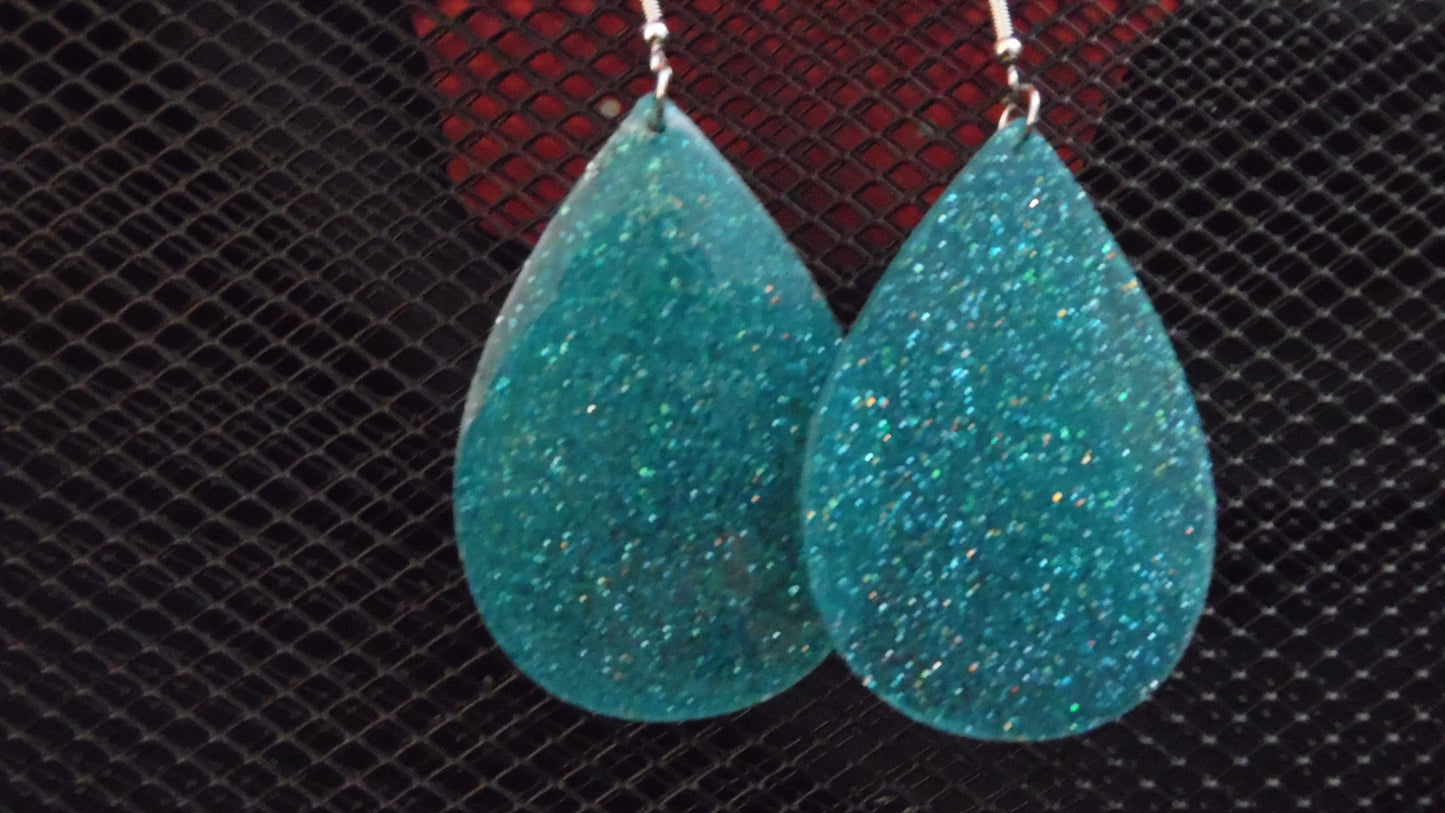 Large Dangle Tear Drop Earrings