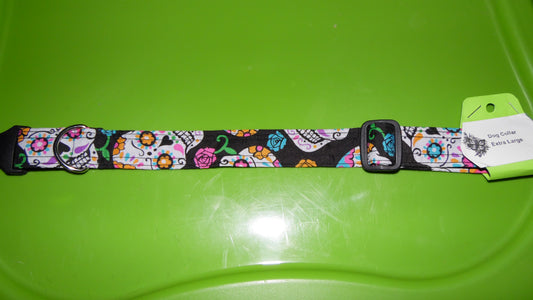 Sugar Skull Pet Collar