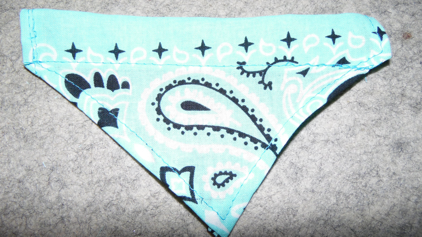 Over the Collar Pet Bandanna Tiffany Blue