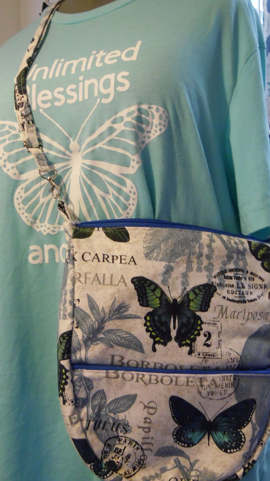 Borboleta Papillon Cross Body Purse