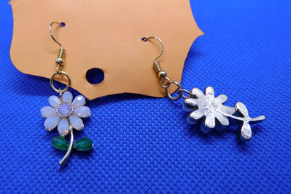 Pink Flower Earrings