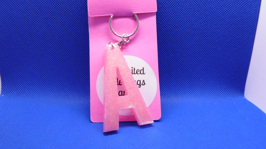 Resin Key Ring Letter "A"