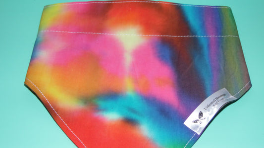 🐾 "No-Collar" Pet Scrunchy Bandanna Tie Dye