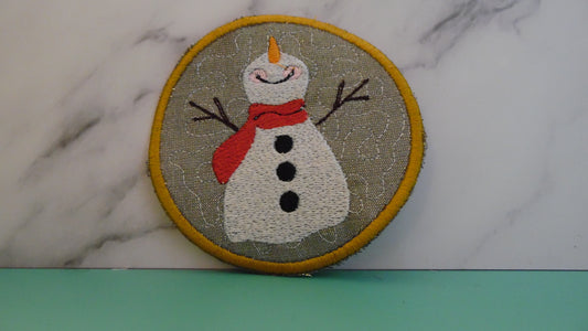 Cute Snowman Coasters (Gold)