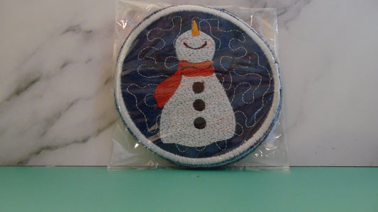 Cute Snowman Coasters (Blue)