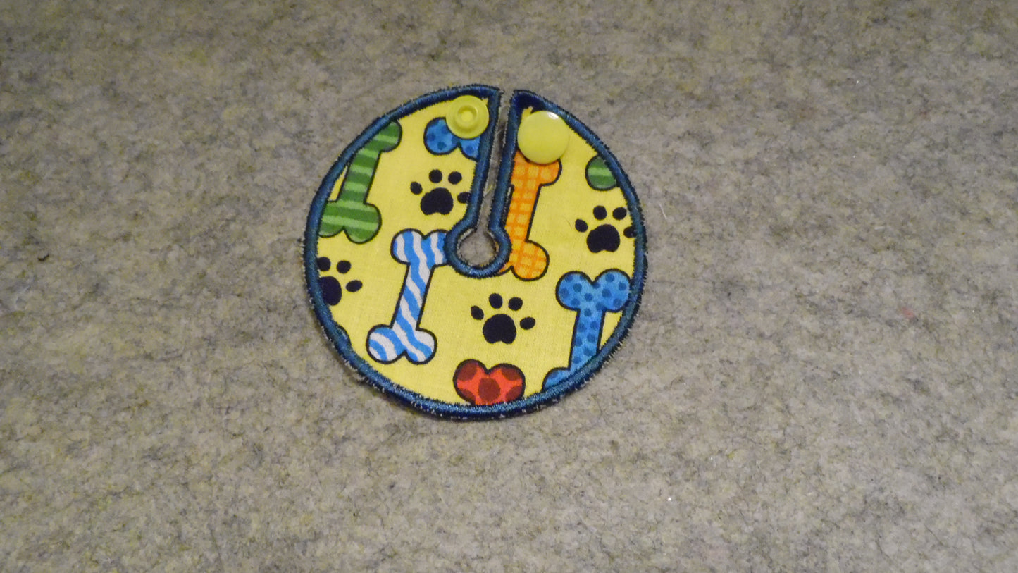 Absorbent Pads in Bones on Yellow