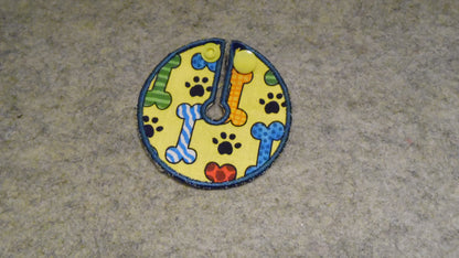 Absorbent Pads in Bones on Yellow