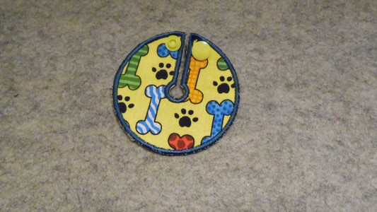 Absorbent Pads in Bones on Yellow