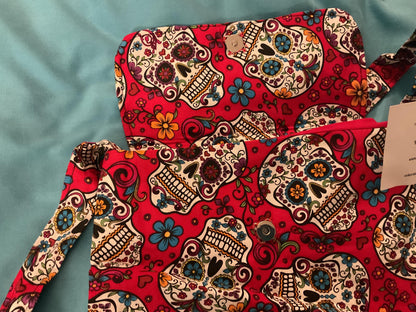 Red Sugarskull Crossbody Purse