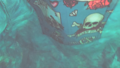 Retro Turquoise Design of Pinup Girl