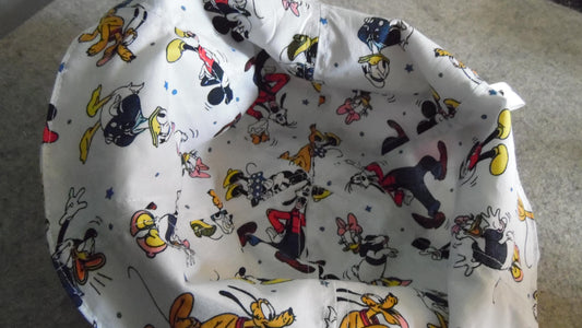 Childs Bucket Hat with Belle and Mickey Mouse