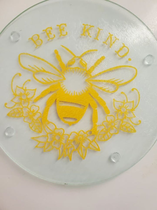 Glass Trivets Round