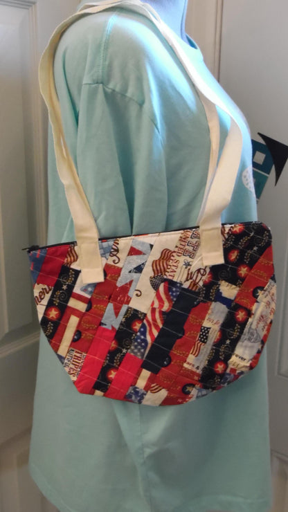 America the Beautiful Quilted Purse