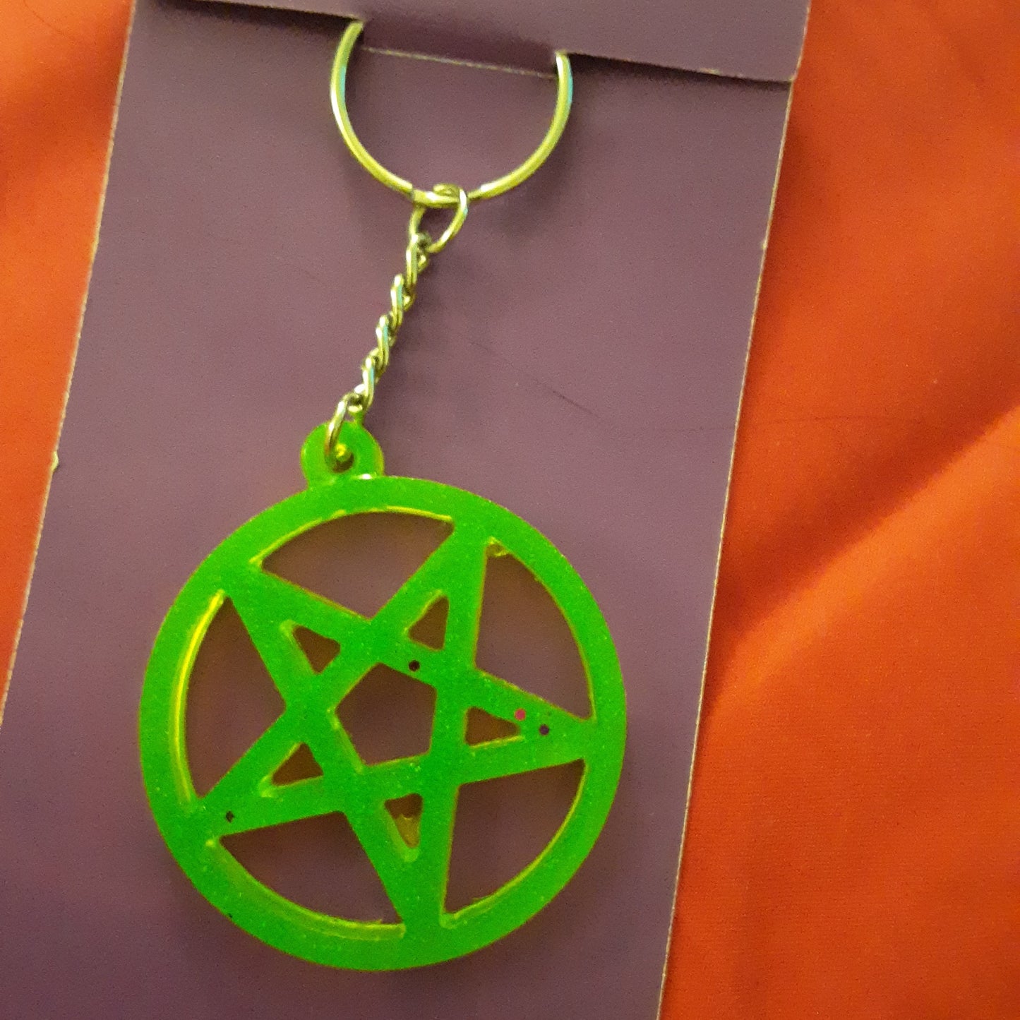 Pentagram Key Chain